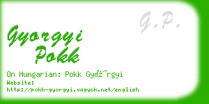 gyorgyi pokk business card